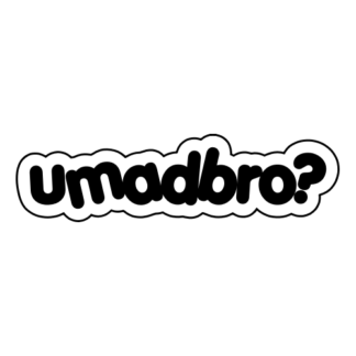 umadbro Sticker (Black)